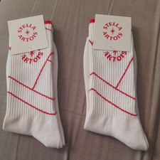 Calcetines Tenis STELLA ARTOIS Wimbledon 2025 * Nuevos * Mercancía Oficial * Lager *