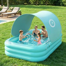 Piscina Inflable HeySplash con Toldo, Piscina Inflable Grande para Adul...