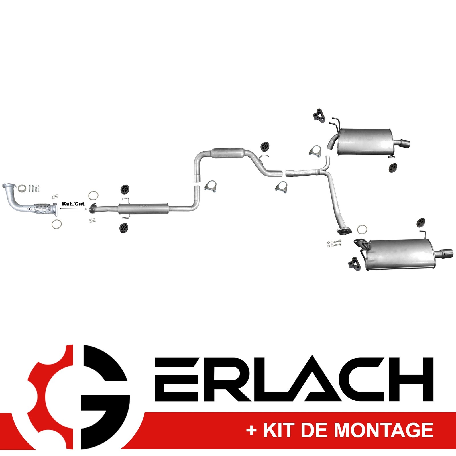 Silencieux Honda Accord Tourer 2.4 anti-bruit pour éliminer les fuites de gaz