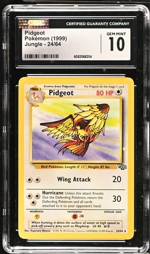 Pidgeot 24/64 - Pokémon Jungle CGC 10 Gem Mint