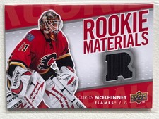 2007-08 Upper Deck ROOKIE Materials #RM-CM Curtis McElhinney