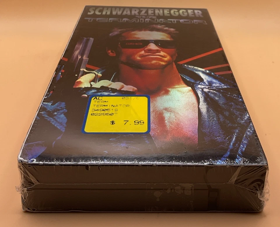 The Terminator VHS 1984, 1999 Glossy Arnold Schwarzenegger **SEALED NEW** - Image 3 of 4