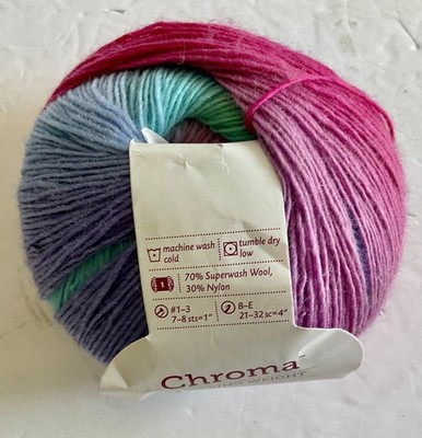 Pixie 100g Skein 396y Knit Picks CHROMA FINGERING SW Merino Wool+N Sgl YARN