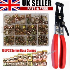 165/115pcs 6-22mm Spring Clips Fuel Hose Line Water Pipe Air Tube Clamps Pliers