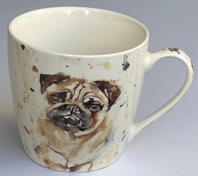 Lesser & Pavey x Jennifer Rose Gallery Mops Hund Becher Spülmaschinen- & Mikrowellengeeignet