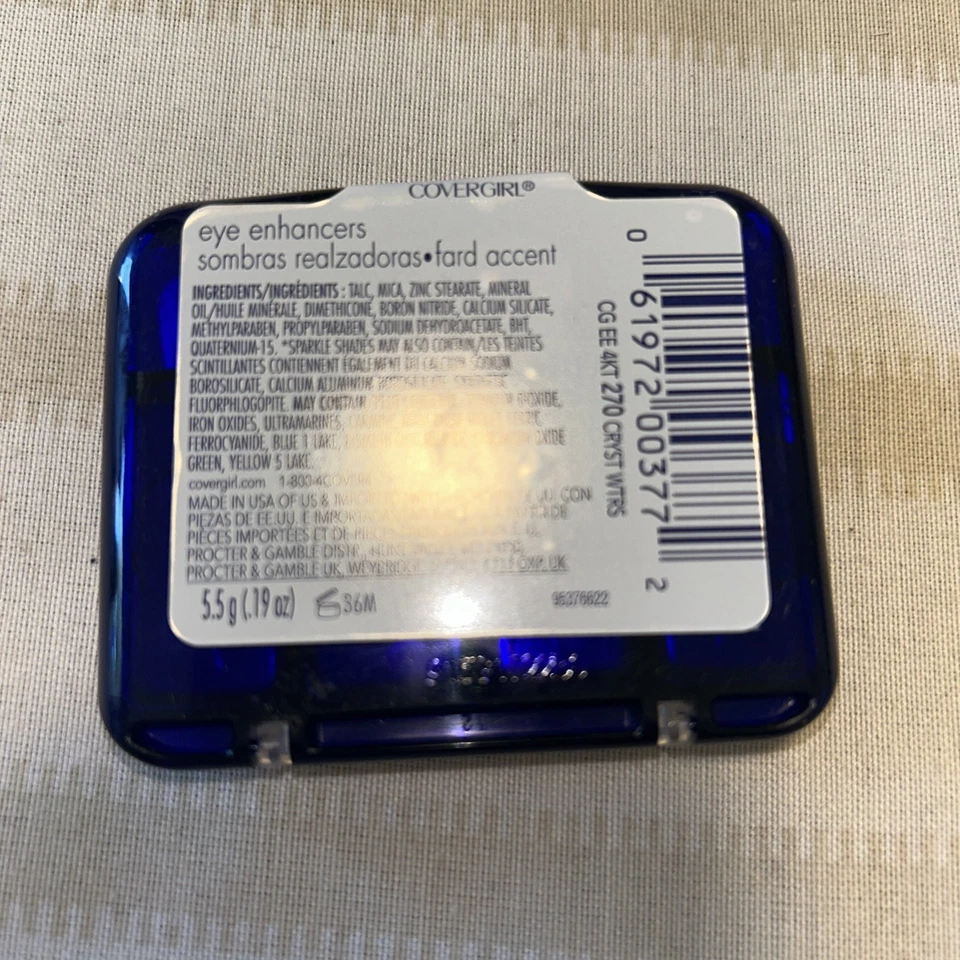 RARE HTF DISCONTINUED Covergirl Eye Enhancers Quad #270 Crystal Waters Sealed - Image 3 of 3