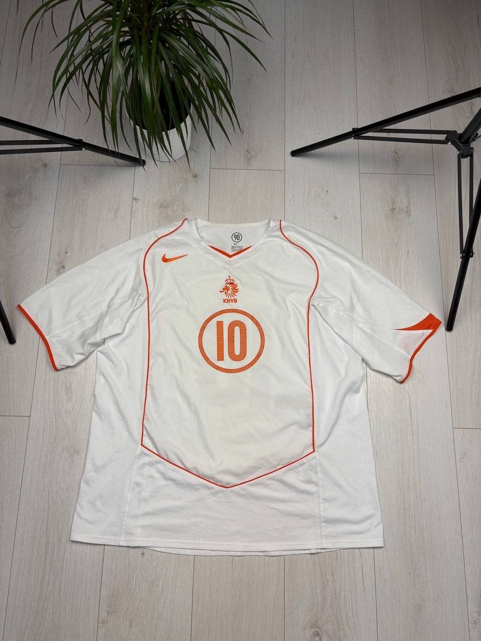 Vintage 00s Nederland Nike RELOU #10 soccer jersey XXL
