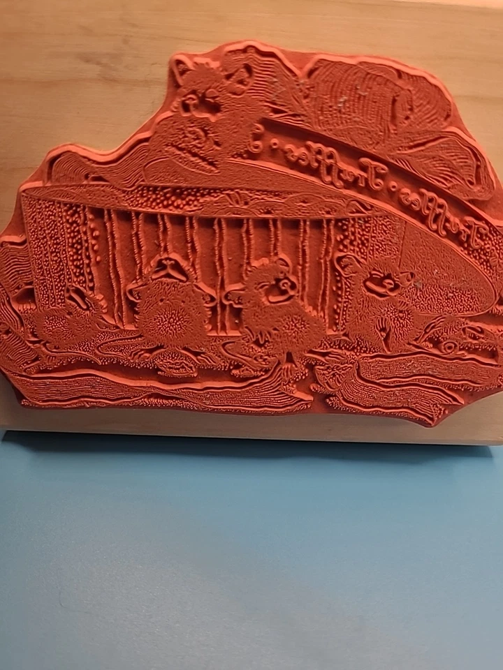 Stampabilities House Mouse Wooden Craft Stamp-Yummy Treats New - Image 2 of 4