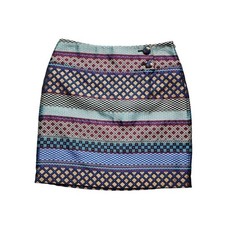 Maeve Anthropologie Audra Jacquard Mini Skirt Size 12 Boho Chic