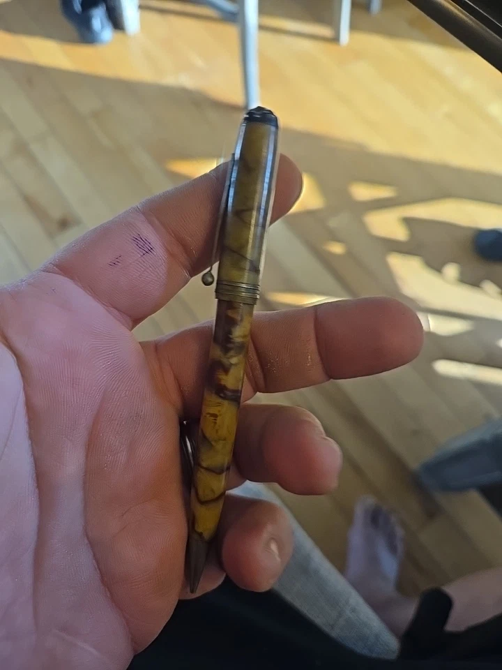 COMBINACIÓN GALESA PLUMA ESTILOGRÁFICA Y LÁPIZ MECÁNICO ~ RARO ~ CIRCA 1930? Foto 2 de 4