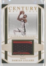 2023-24 Panini National Treasures Century Materials Prime 1/5 Damian Lillard s3g