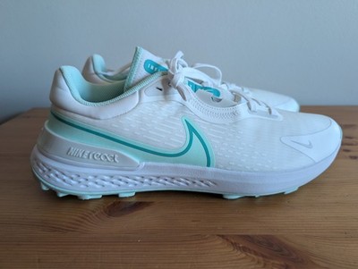 Nike Infinity Pro 2 Golf Spikeless Shoes Cleats White Mint DJ5593-100 Mens Sz 13