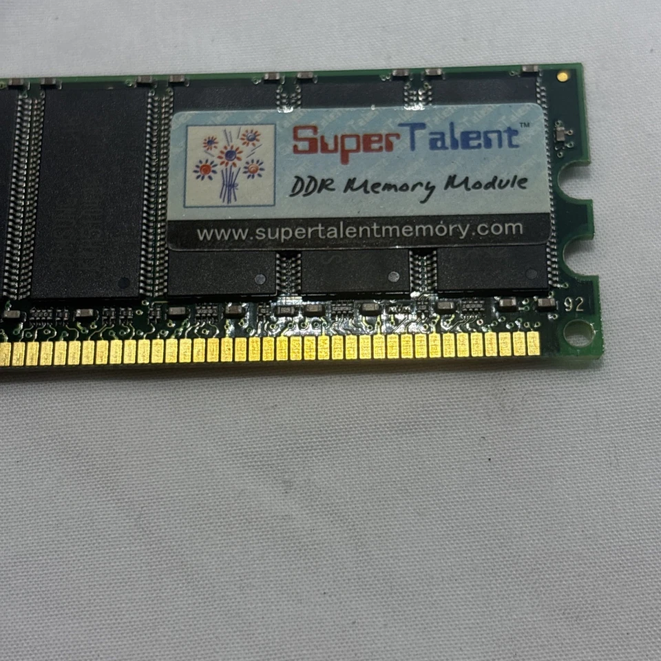 D27RA1GY Super Talent 1GB DDR Registered ECC PC-2700 333Mhz 1Rx4 Memory - Image 3 of 3