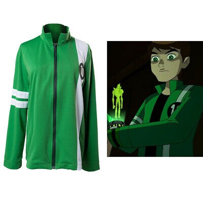 Ben 10 Ultimate Omnitrix Cosplay Hoodie Printed Sweatshirt ZipUp Jacket Coat Top