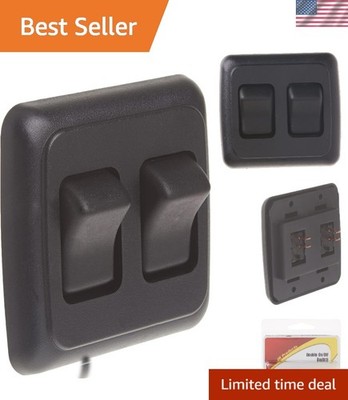 Versatile 16A Black On-Off Switch with Bezel - 12V SPST Remote Power Control