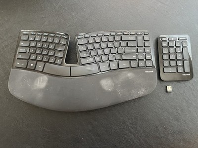Microsoft Sculpt Ergonomic (5KV-00001) Business Wireless Keyboard w USB dongle