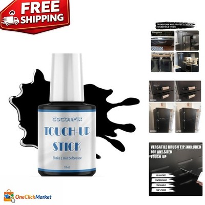 Instant Scratch Repair for Appliances - Black Touch Up Paint, 1 Fl Oz, Mess-Free