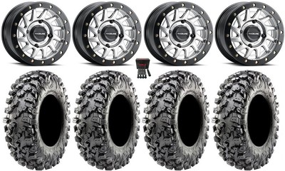 Raceline Squad Bdlk 15''Wheels Si +10mm 32''Carnivore R/T Tires Mule Pro FXT