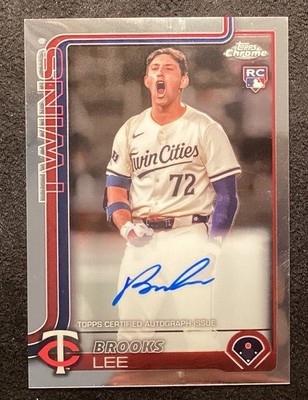 2025 Topps Chrome - Rookie Autographs Brooks Lee #RA-BL (AU, RC)