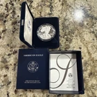 AMERICAN SILVER EAGLE 2005 W PROOF WITH BOX AND COA