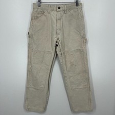 Dickies Carpenter Pants Men's Size 30 Beige Pockets Workwear Cotton