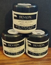 Lot Of 3 Revlon Realistic Conditioning Cr me Relaxer 16.76 FL Oz