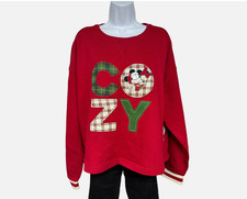 Disney Tops Pullover Sweatshirt Disney Mickey And Minnie Mouse Holiday Size XL