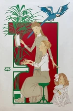 Philippe Noyer THREE GIRLS AT THE PIANO Hand Signed Limited Edition Lithograph