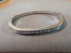 Vintage Chrome And Rhinestone Matching Ladies Watch And Bracelet — photo 6
