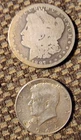 90% Silver Lot 1964 Half Dollar Coin 1897 Morgan Dollar $1.50 Face Value Lot