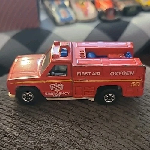 Pre-Owned 1974 Hot Wheels Redline Emergency Unit Red Truck Vintage