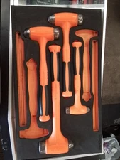 Snap-on 4pc Orange Ball Peen Hammer Set (16oz, 56oz, 32oz 40 Oz.  Foam 5pc Tray.