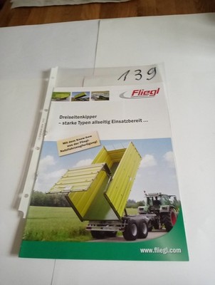 Tractor brochure, Fliegl, brochure, No. 139 other brochures listed