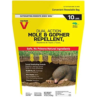 Victor M7002-2 Mole, Gopher, Vole, and Other Burrowing Animals Outdoor Repellent