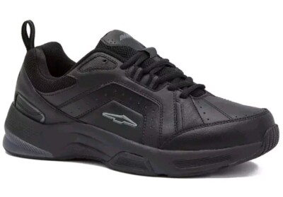 Avia Men's Quickstep Wide Width Lace-up Walking Shoe Black Size 9