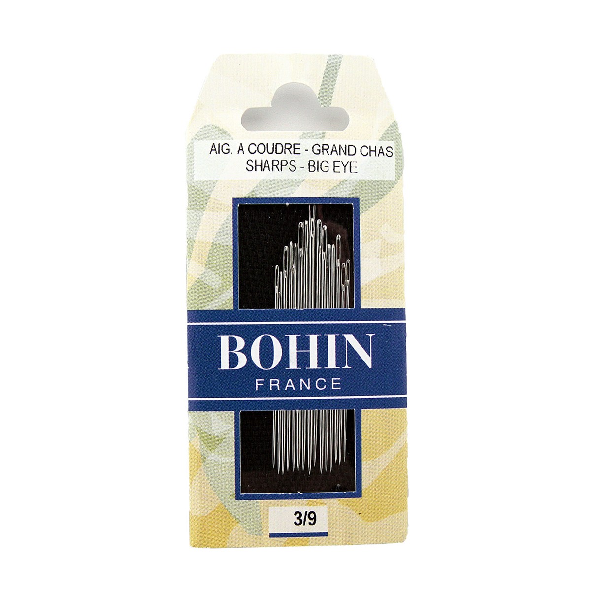 Bohin Sharps Needles Assorted Sizes 3/9 Bohin Sharps Needles Assorted Sizes 3/9