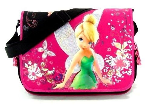 Disney Tinkerbell Dark Pink School Messenger Bag