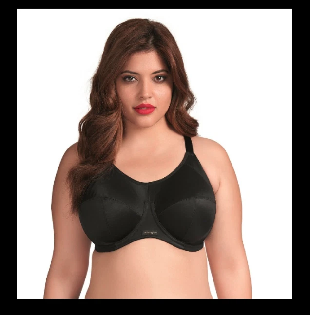 Elomi 8041 Energise UW Sports Bra Black EL8041 Great Support J