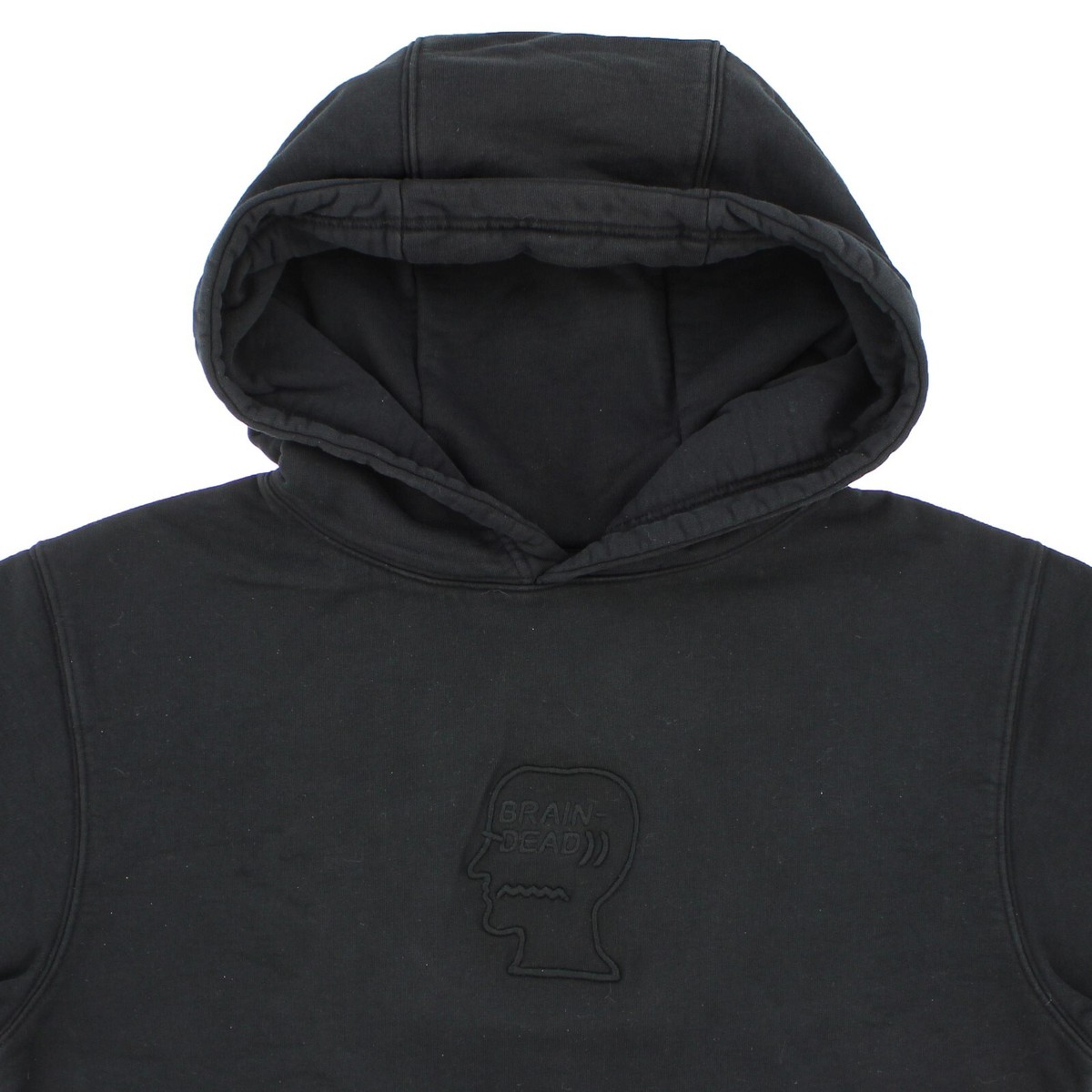 Brain Dead Hoodie Men's Logo Head Embroidered Design 100
