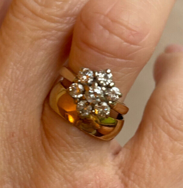 18ct Gold 1.00ct Diamond Ring eBay