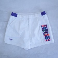 ADIDAS STEFAN EDBERG TENNIS VINTAGE SHOR COTTON SHINY PANTS