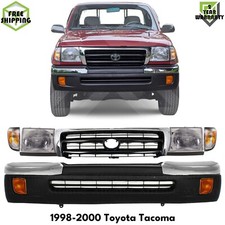 Front Bumper Textured Headlight Kit Set Of 12 For 1998-2000 Toyota Tacoma