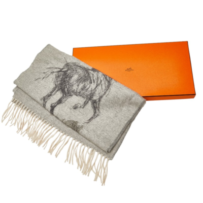 Hermes Pirouette au Galop muffler cashmere scarf | eBay