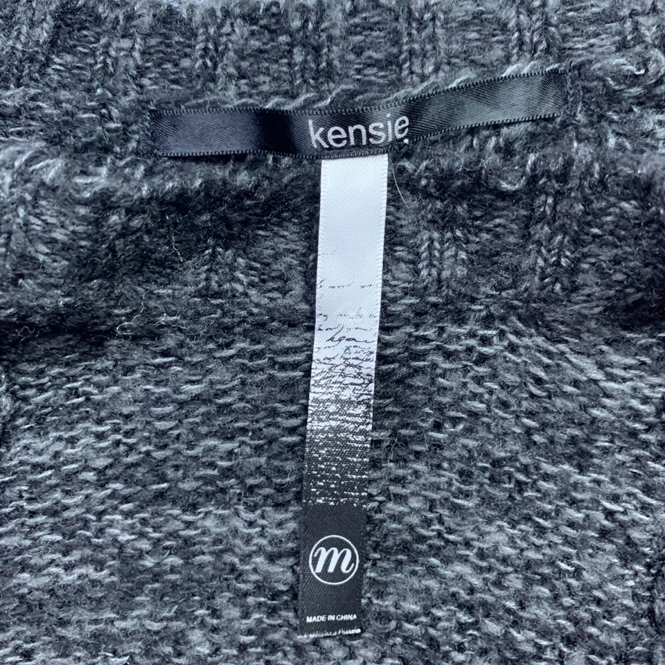 Kensie Womens Heathered Boho Dolman Sleeve Sweater M Cozy Minimalist Capsule - Image 2 of 4