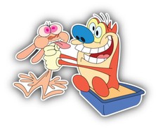 The Ren And Stimpy Show Cartoon Sticker Bumper Decal - ''SIZES''