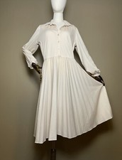 Vintage 1970s JCPenney Fashions Beige Shirt Dress VOLUP Size L