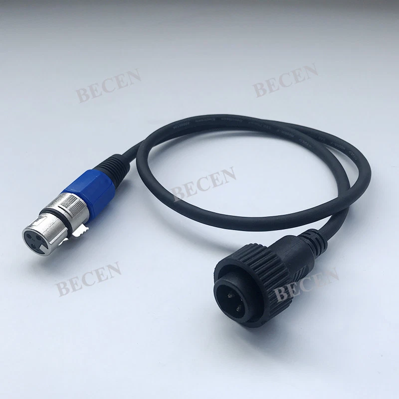 1M DMX Cables 3 Pin Signal XLR Connection Stage Par Light Cable Wire 1PCS - Image 4 of 4
