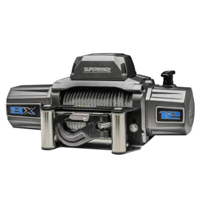 Superwinch 1712200 SX12 12000 lb 12V Electric Winch Steel Rope IP68 Graphite
