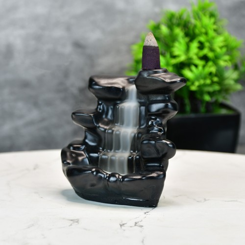 Smoke Fountain by Sowpeace – Black Resin Home Decor Figurine, 10.5cm, Set of 1 - Picture 6 of 7