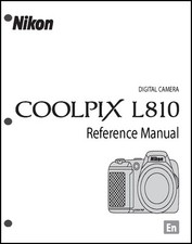 Nikon CoolPix L810 Digital Camera User Guide Instruction Manual